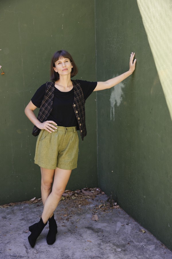 Shorts verde chispeado- Ropa mujer SusiSweetdress