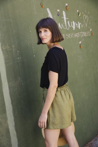 Shorts verde chispeado- Ropa mujer SusiSweetdress