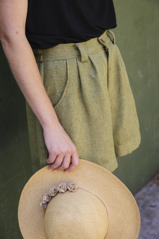 Shorts verde chispeado- Ropa mujer SusiSweetdress