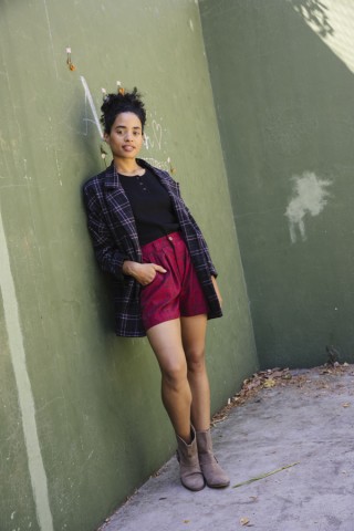 Shorts rojos chispeado negro- Ropa mujer SusiSweetdress