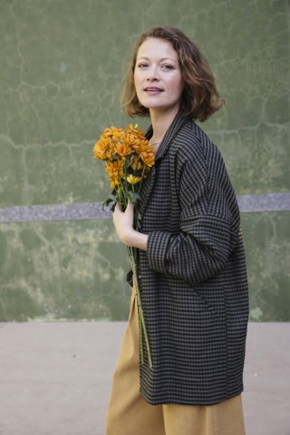Blazer vichy en tonos verdes-Ropa mujer SusiSweetdress
