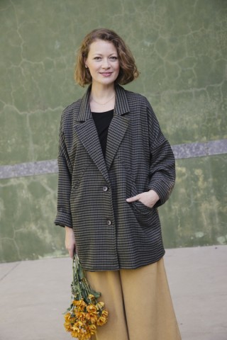 Blazer vichy en tonos verdes-Ropa mujer SusiSweetdress