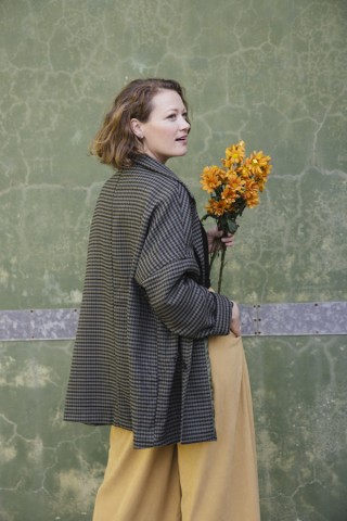 Blazer vichy en tonos verdes-Ropa mujer SusiSweetdress