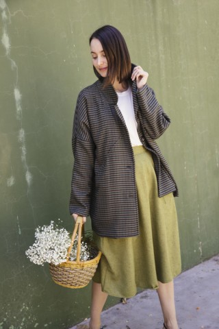 Blazer vichy en tonos verdes-Ropa mujer SusiSweetdress