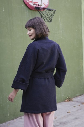 Blazer cruzada azul marino-Ropa mujer SusiSweetdress