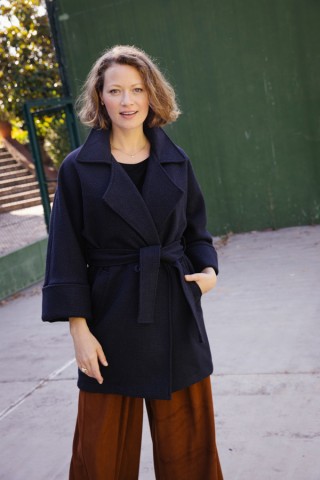 Blazer cruzada azul marino-Ropa mujer SusiSweetdress