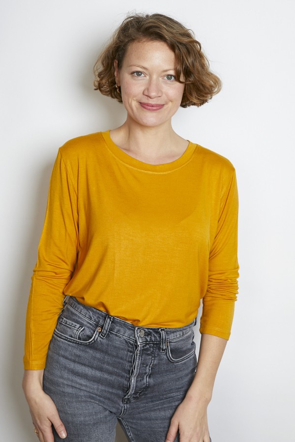 Camiseta SusiSweetdress amarilla manga larga- Ropa mujer SusiSweetdress