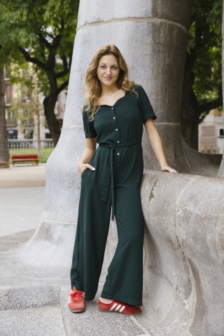 Mono verde oscuro manga corta- Colección SusiSweetdress