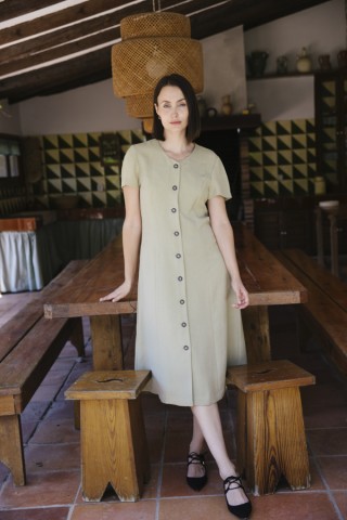Vestido vintage beis - Ropa mujer vintage SusiSweetdress
