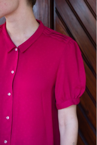 Camisa vintage roja- Ropa mujer SusiSweetdress