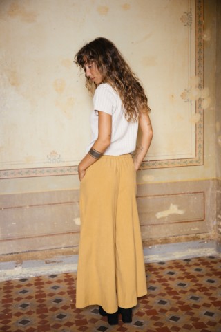 Pantalón palazzo ocre - Ropa SusiSweetdress