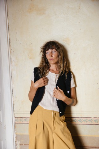 Pantalón palazzo ocre - Ropa SusiSweetdress