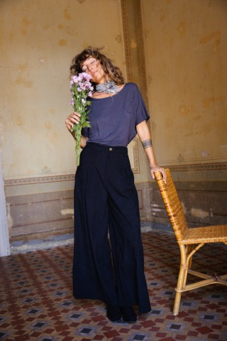 Pantalón palazzo negro - Ropa SusiSweetdress
