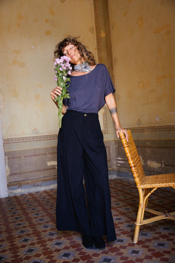 Pantalón palazzo negro - Ropa SusiSweetdress