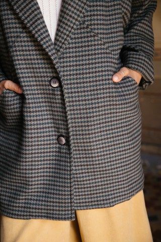 Blazer vichy en tonos verdes-Ropa mujer SusiSweetdress