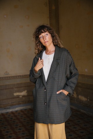 Blazer vichy en tonos verdes-Ropa mujer SusiSweetdress