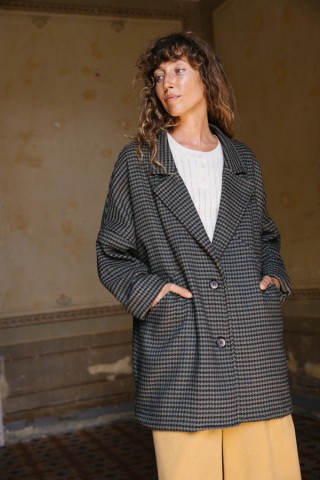 Blazer vichy en tonos verdes-Ropa mujer SusiSweetdress