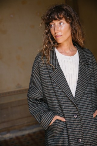 Blazer vichy en tonos verdes-Ropa mujer SusiSweetdress