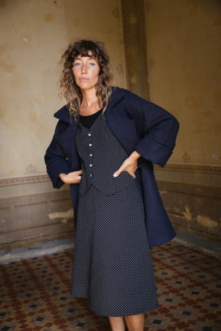 Blazer cruzada azul marino-Ropa mujer SusiSweetdress