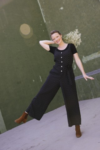Mono Zen negro con semillas blancas- Colección SusiSweetdress