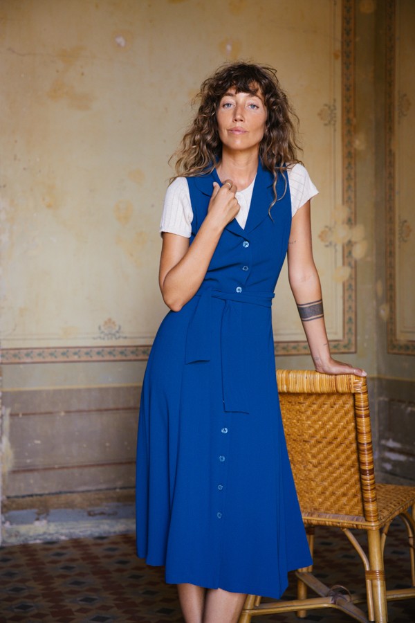Vestid largo azul mar- Colección SusiSweetdress Vestid largo azul mar- Colección SusiSweetdress
