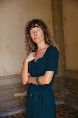 Mono verde oscuro manga corta- Colección SusiSweetdress