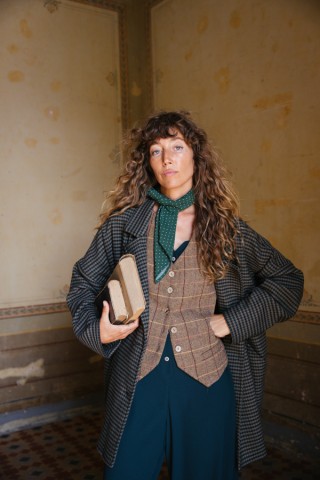 Total Look Susi: Blazer, chaleco, mono y pañuelo- Productos SusiSweetdress