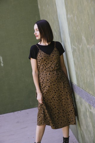 Vestido animal print con tirantes- Colección SusiSweetdress