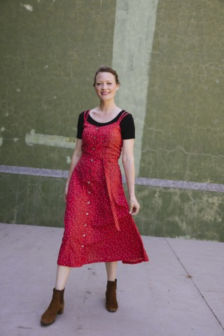 Vestid rojo con tirantes- Colección SusiSweetdress