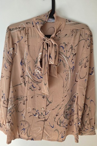 Camisa vintage rosa palo estampado - Ropa mujer SusiSweetdress