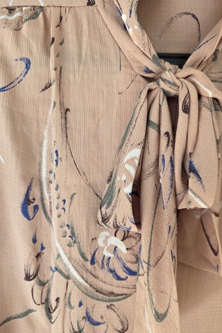 Camisa vintage rosa palo estampado - Ropa mujer SusiSweetdress