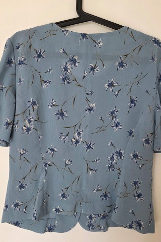 Camisa vintage flores azul claro - Ropa mujer SusiSweetdress