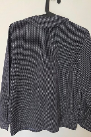 Camisa vintage negra topitos blancos - Ropa mujer SusiSweetdress