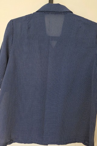 Camisa vintage azul topitos blancos - Ropa mujer SusiSweetdress