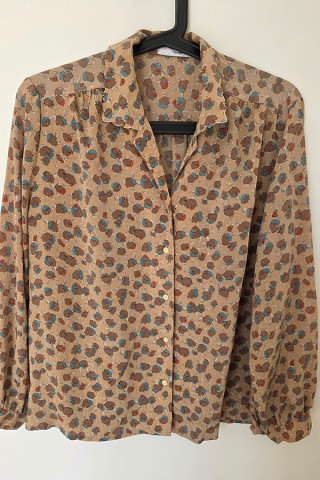 Camisa vintage beige floreada - Ropa mujer SusiSweetdress