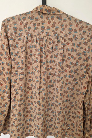 Camisa vintage beige floreada - Ropa mujer SusiSweetdress