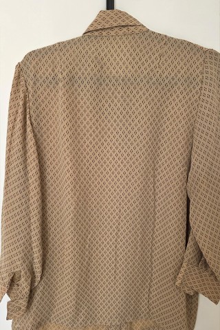 Camisa vintage beige estampado - Ropa mujer SusiSweetdress