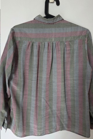 Camisa vintage rayas rosa verde gris - Ropa mujer SusiSweetdress