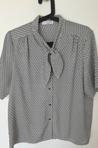 Camisa vintage rayas negro blanco - Ropa mujer SusiSweetdress