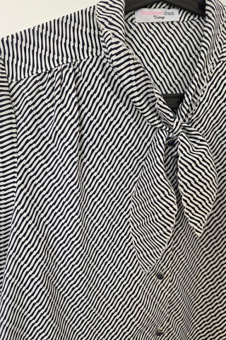 Camisa vintage rayas negro blanco - Ropa mujer SusiSweetdress