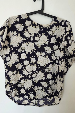 Camisa vintage negra floreada - Ropa mujer SusiSweetdress