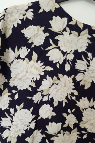 Camisa vintage negra floreada - Ropa mujer SusiSweetdress