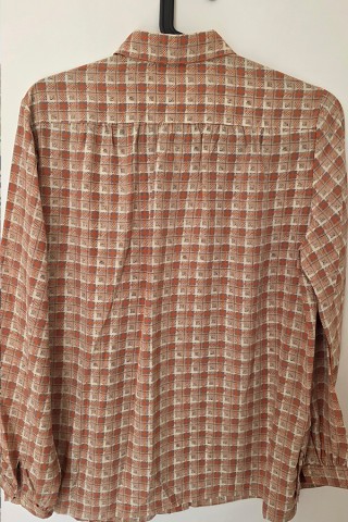 Camisa vintage cuadrille marrón - Ropa mujer SusiSweetdress