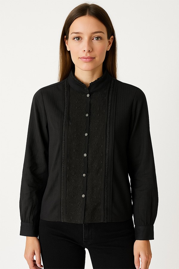 Camisa vintage negra  - Ropa mujer SusiSweetdress