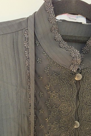 Camisa vintage negra  - Ropa mujer SusiSweetdress