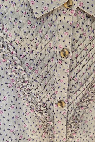 Camisa vintage blanco roto florecitas rosas- Ropa mujer SusiSweetdress