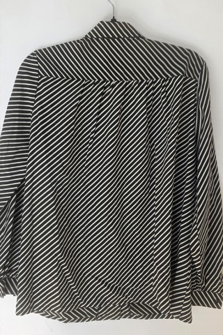 Camisa vintage negra con rayas blancas- Ropa mujer SusiSweetdress