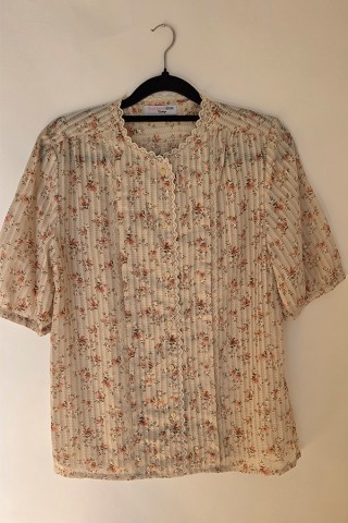 Camisa vintage beis con flores- Ropa mujer SusiSweetdress