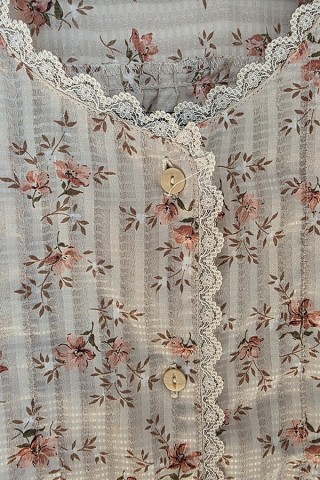 Camisa vintage beis con flores- Ropa mujer SusiSweetdress