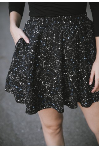 Falda mini negra constelacioness- Ropa mujer SusiSweetdress